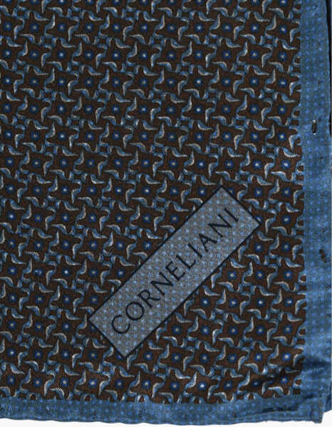 Esarfe CORNELIANI Patterned Silk Pocket Square Brown Barbati (BM 19550993) 2