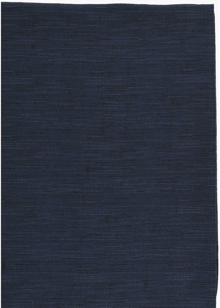 Esarfe CORNELIANI Silk And Linen Solid Pocket Square With Lurex Details Blue Barbati (BM 19551008) 2