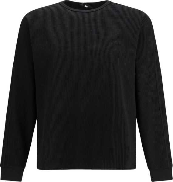 Tricouri Laminar Longsleeve T-shirt in honeycomb cotton jersey NERO Barbati (BM 19551107) 1