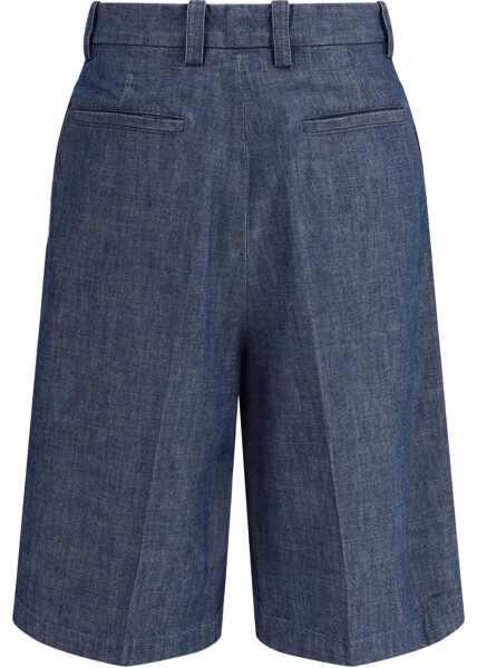 Pantaloni scurti Jil Sander Cotton Bermuda INDIGO Barbati (BM 19551110) 2