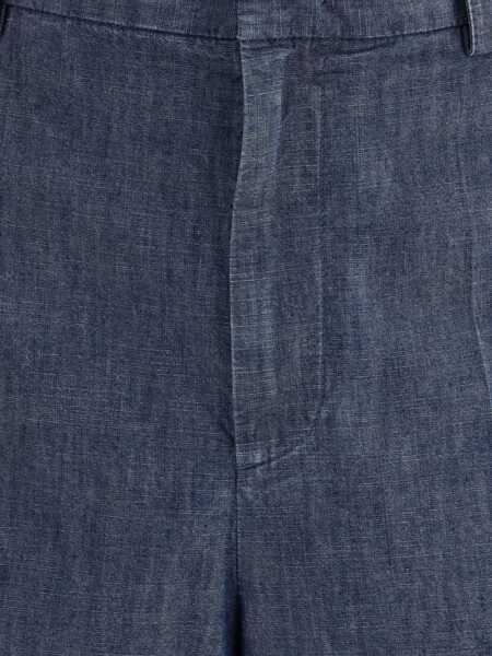 Pantaloni scurti Jil Sander Cotton Bermuda INDIGO Barbati (BM 19551110) 5