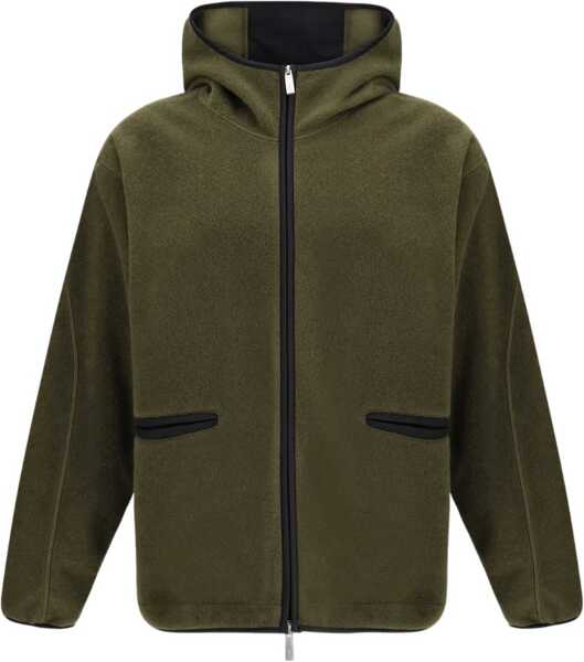 Bluze de trening Laminar Hoodie in polar fleece VERDE PRATO Barbati (BM 19551125) 1