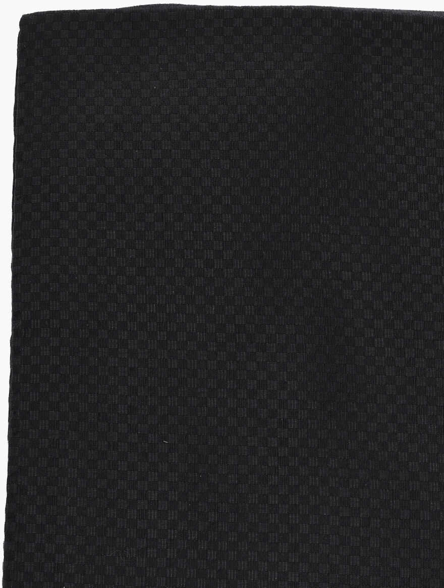 Esarfe CORNELIANI Checked Pocket Square With Lurex Details Black Barbati (BM 19551155) 2