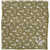 CORNELIANI Plant Motif Linen Pocket Square Green