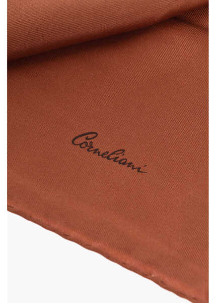 Esarfe CORNELIANI Solid-Color Silk Pocket Square Brown Barbati (BM 19551239) 3