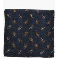 Esarfe Paisley Motif Wool Pocket Square Barbati