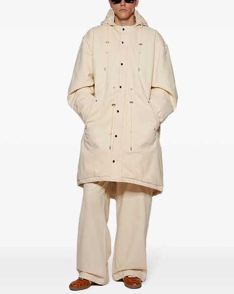 Geci Parka adidas Wales Bonner Padded Parka With Hood And Embroidered Logo Beige Barbati (BM 19551359) 2