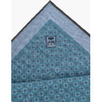 Esarfe pentru Barbati - Esarfe CORNELIANI Patterned Cotton Pocket Square Blue Barbati (BM 19551374) - B-mall.ro