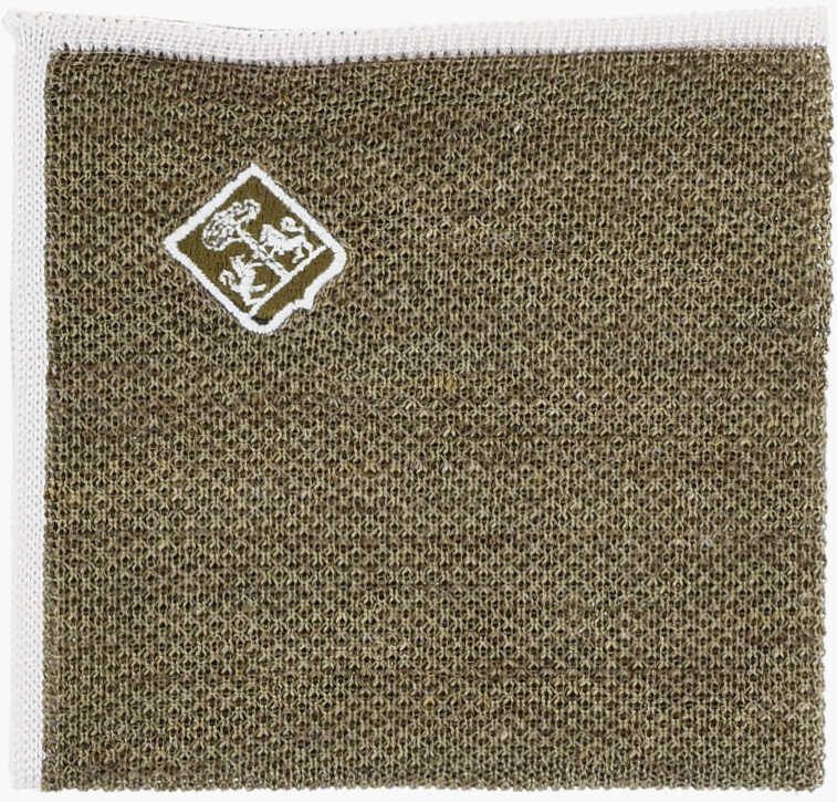 Esarfe CORNELIANI Silk And Linen Pocket Square With Contrasting Edge Green Barbati (BM 19551410) 1