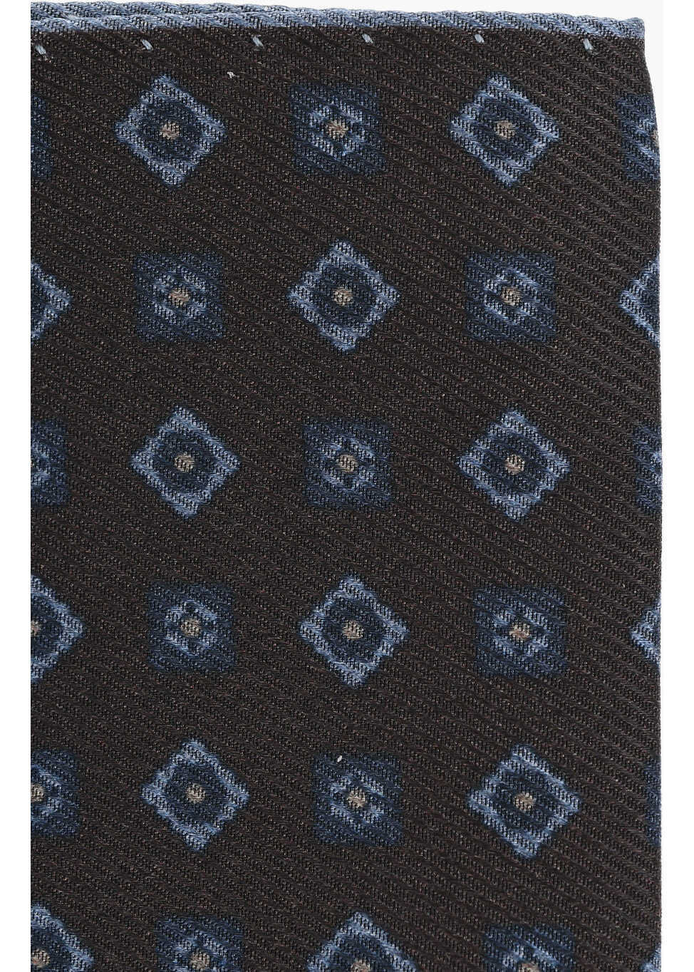 Esarfe CORNELIANI Patterned Silk Pocket Square Brown Barbati (BM 19551431) 2