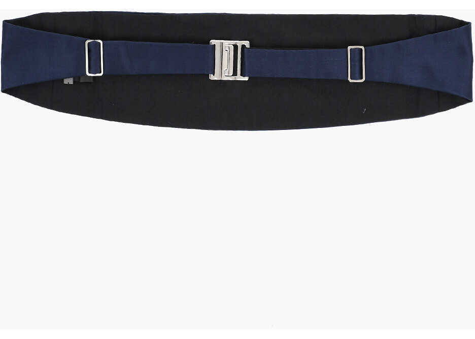 Curele CORNELIANI Pleated Satin Cummerbund Blue Barbati (BM 19551437) 2