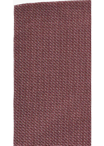 Esarfe CORNELIANI Lightweight Fabric Pocket Square With Contrasting Logo Red Barbati (BM 19551455) 3