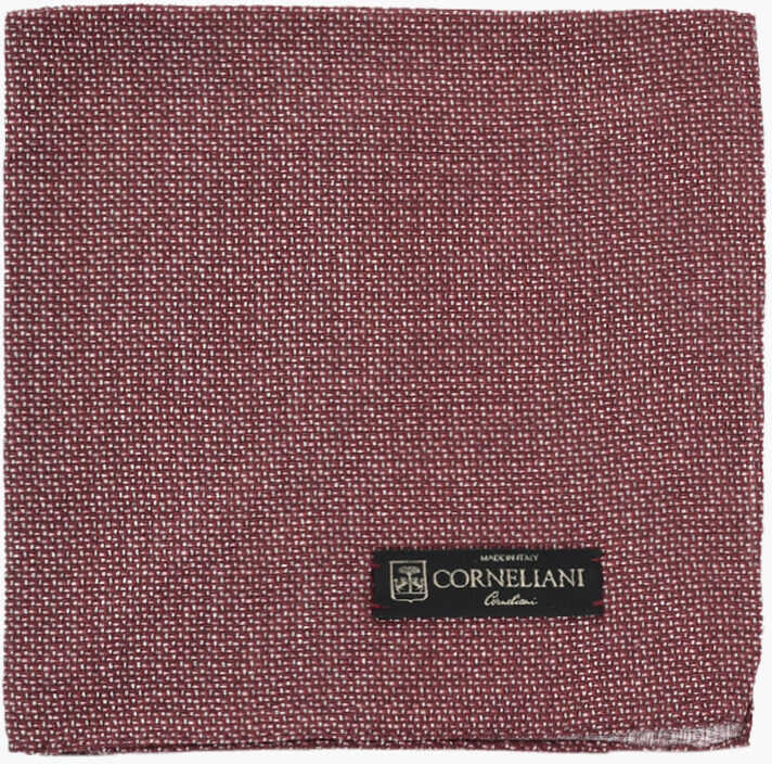 Esarfe CORNELIANI Lightweight Fabric Pocket Square With Contrasting Logo Red Barbati (BM 19551455) 1