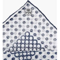 Esarfe pentru Barbati pagina 2 - Esarfe CORNELIANI Geometrical Patterned Linen Pocket Square Blue Barbati (BM 19551461) - B-mall.ro