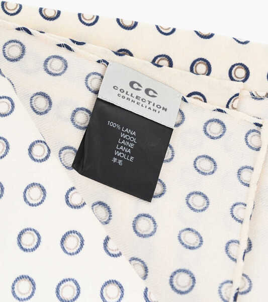 Esarfe CORNELIANI Cc Collection Patterned Wool Pocket Square Yellow Barbati (BM 19551557) 3