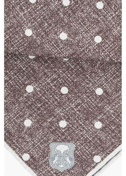 Esarfe CORNELIANI Double Patterned Silk Pocket Square Brown Barbati (BM 19551578) 3