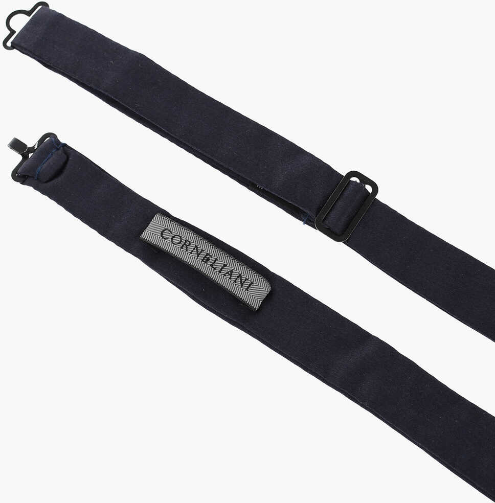 Papioane CORNELIANI Solid Color Silk Self Bow-Tie Blue Barbati (BM 19551602) 2