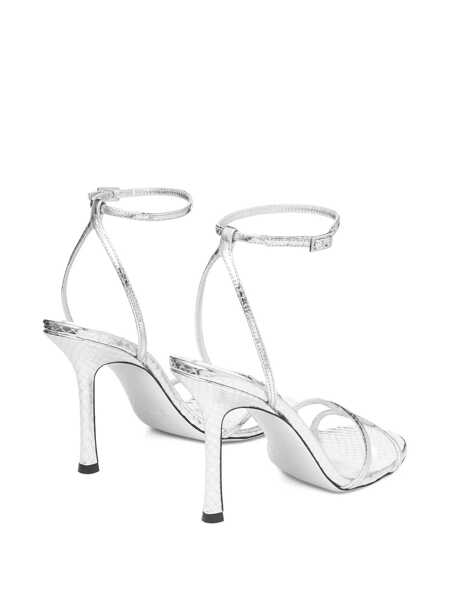 Sandale Jimmy Choo Leo 100mm heeled sandals Silver Femei (BM 19551639) 3
