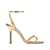 Jimmy Choo "Leo 100mm" heeled sandals Gold