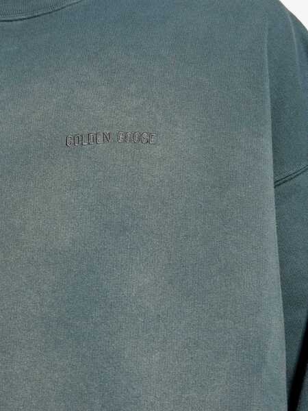 Hanorace Golden Goose Vintage effect crewneck sweatshirt Black Barbati (BM 19551657) 5