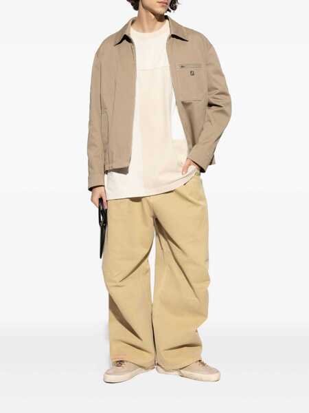 Tricouri Golden Goose Crew-neck T-shirt Irio Beige Barbati (BM 19551663) 2