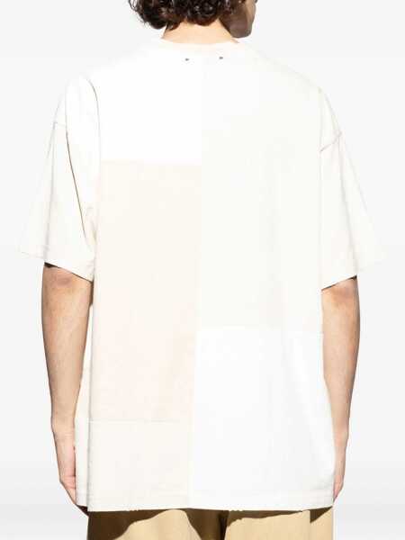 Tricouri Golden Goose Crew-neck T-shirt Irio Beige Barbati (BM 19551663) 4