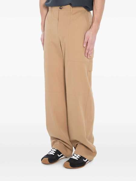 Pantaloni casual Loewe Cotton and silk cargo trousers Beige Barbati (BM 19551678) 2