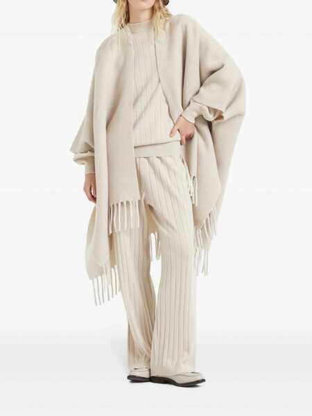 Pantaloni casual Brunello Cucinelli Cashmere pants Beige Femei (BM 19551723) 2