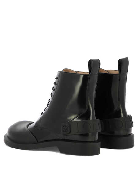 Ghete Loewe Campo lace-up boots Black Barbati (BM 19551735) 4
