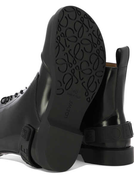 Ghete Loewe Campo lace-up boots Black Barbati (BM 19551735) 5