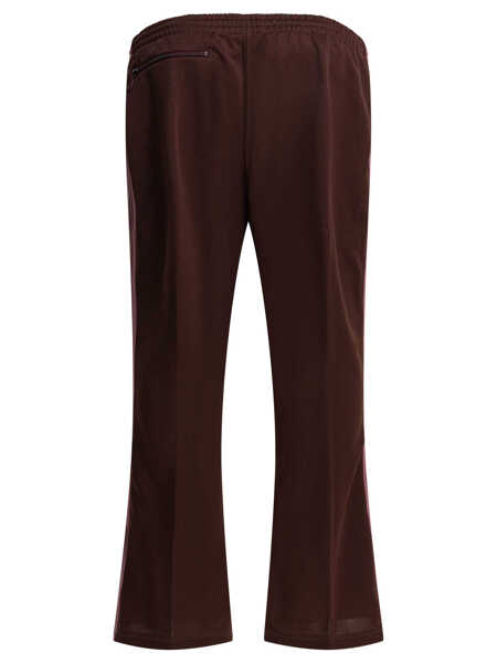 Pantaloni casual NEEDLES Boot-cut Poly Smooth Sport pants Bordeaux Barbati (BM 19551783) 2