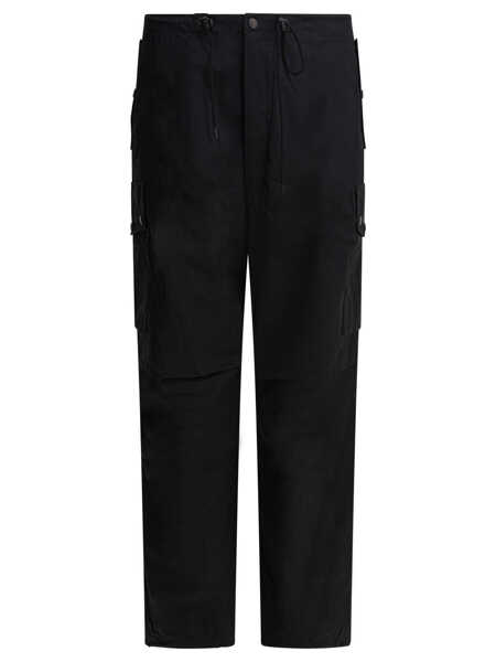 Pantaloni casual NEEDLES C/N Oxford cargo pants Black Barbati (BM 19551807) 1