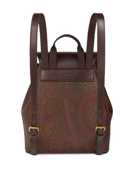 Rucsacuri ETRO Etro Essential backpack Brown Femei (BM 19551861) 2