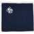 CORNELIANI Solid Color Pocket Square With Contrasting Edge Blue