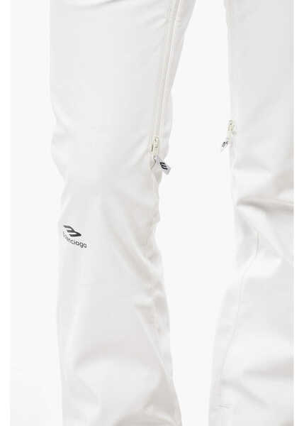 Pantaloni casual Balenciaga Skiwear Thermical Fabric Ski Pants With Ankle Zip White Femei (BM 19555400) 2