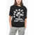 DSQUARED2 Crew Neck Cotton T-Shirt With Printed Logo Black
