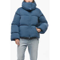 Geci de iarna Bacon Collar-Shaped Hood Storm Rod Down Jacket
