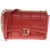 DSQUARED2 Quilted Leather Bag With Golden Chain Shoulder Strap Red