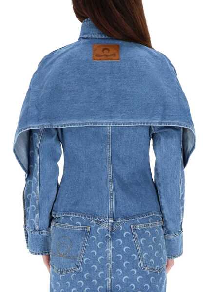 Jachete MARINE SERRE Moon Laser Jacket BLUE Femei (BM 19580810) 3