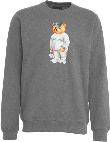 Pulovere casual Baron Filou Sweatshirt with print CXLVII Grey Barbati (BM 19580819) 1