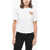 DSQUARED2 Crew Neck Cotton T-Shirt With Mesh Detail White