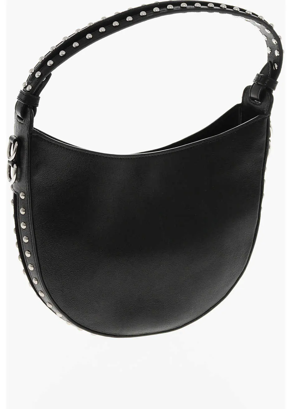 Genti de umar DSQUARED2 Leather Hobo Bag With Studs Black Femei (BM 19580852) 2