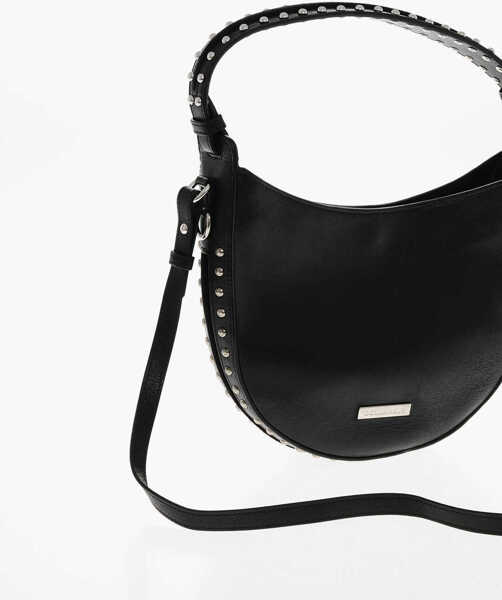 Genti de umar DSQUARED2 Leather Hobo Bag With Studs Black Femei (BM 19580852) 3