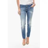 Blugi skinny Stretch Denim Jennifer Jeans With Silver-Tone Monogram 14Cm Femei