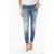 DSQUARED2 Stretch Denim Jennifer Jeans With Silver-Tone Monogram 14Cm Blue