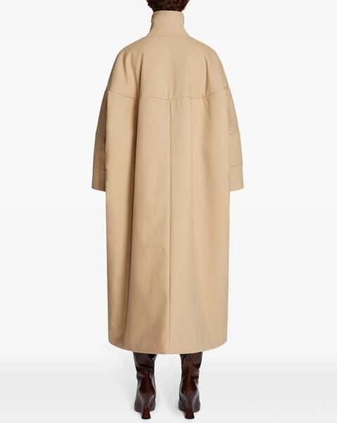 Paltoane Dries Van Noten Oversized Fit Roxana Double-Breasted Coat Beige Femei (BM 19580861) 4