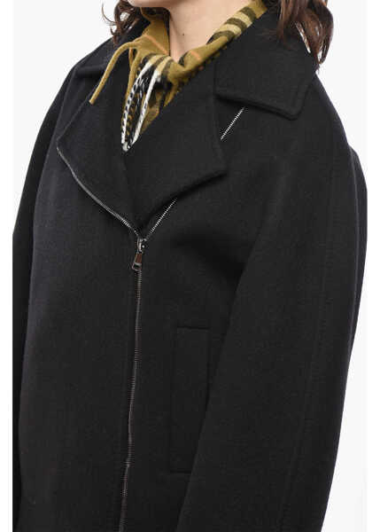 Paltoane Max Mara Wool Rotondo Coat With Zip Closure Black Femei (BM 19580870) 3