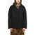 Max Mara Wool Rotondo Coat With Zip Closure Black