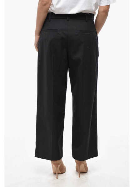Pantaloni office 1989 STUDIO 4-Pocketed Cotton Blend Pants With Front Pleat Black Femei (BM 19580903) 2