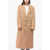 Dries Van Noten Solid Color Nylon Coat Beige